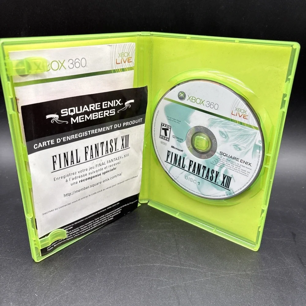 Final Fantasy 13 XIII Xbox 360 Microsoft Xbox 360 Tested &‎ Working SHIPS FAST!